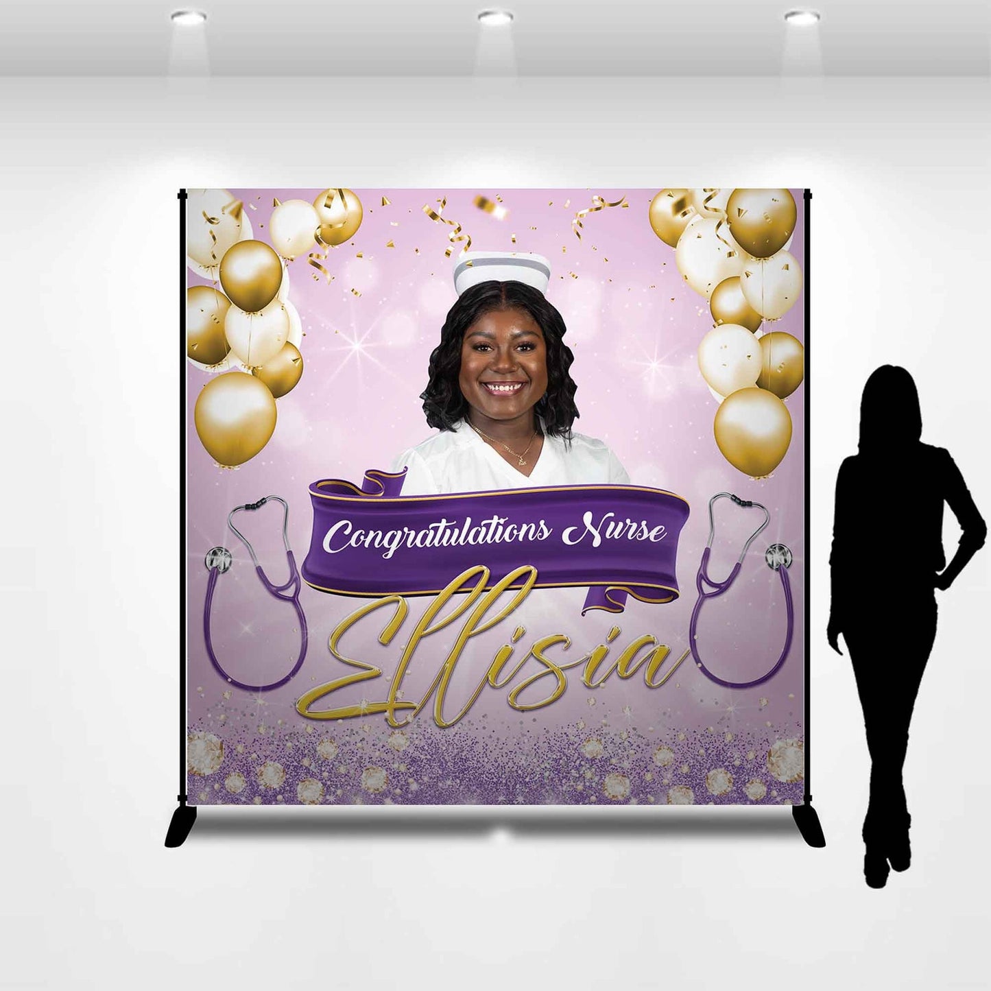 Custom Logo Backdrop, Custom Photo Backdrop, Birthday Backdrop, Bridal Shower Backdrop, Wedding Backdrop