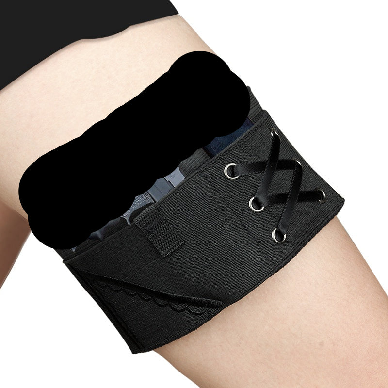 Thigh Band Holster Concealed Carry Pistol for Women with Gun Magazine Pouch Invisible Elastic