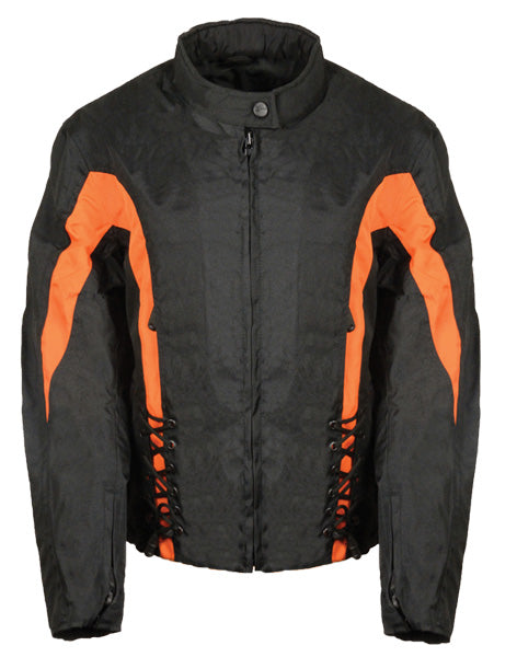 Light Weight Motorcycle Textile Jacket with Side stretch and Lacing for Women