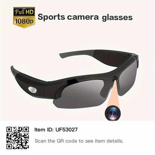 Smart Glasses with Video camera 1080P HD, Outdoor Camera Glasses