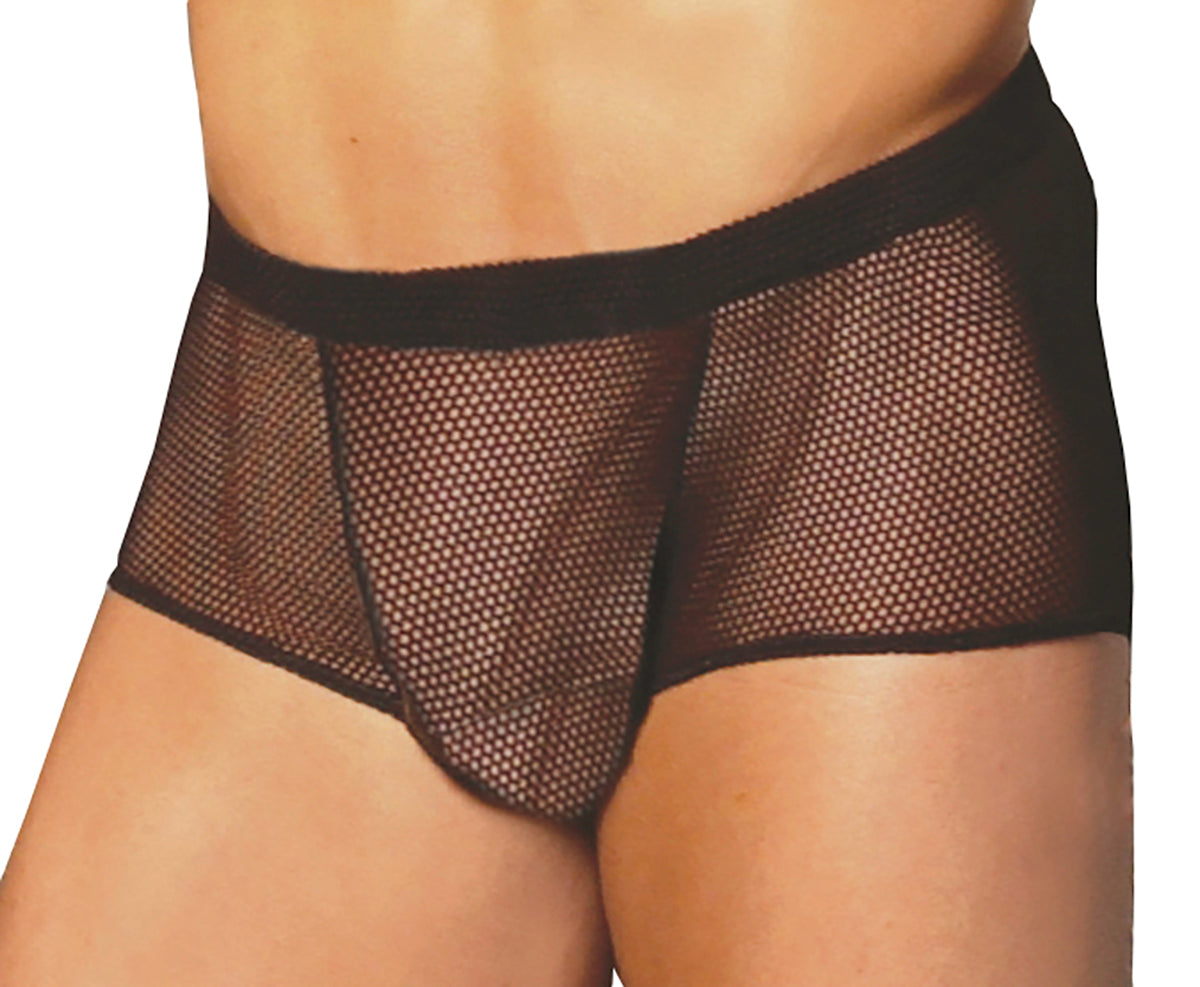 LaFerb Unique Intimates Mens Fishnet Boxer