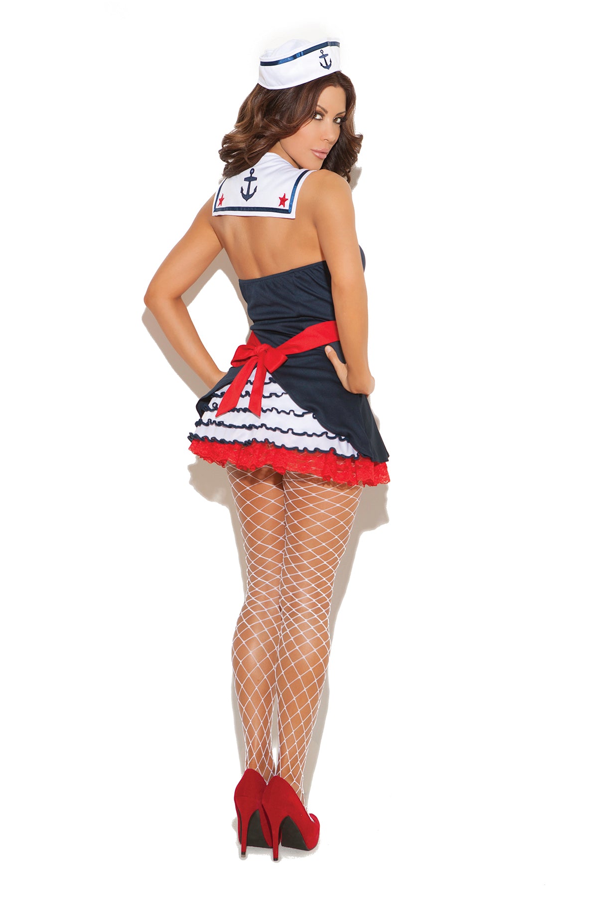 LaFerb Unique Intimates Sailors Delight - 2 Pc, Costume Includes Dress With Attached Collar And Hat