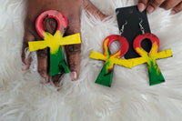 Ankh Earrings and Ring Set