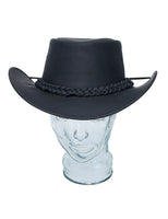 Black Leather Waterproof Cowboy hat