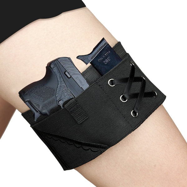 Thigh Band Holster Concealed Carry Pistol for Women with Gun Magazine Pouch  Invisible Elastic